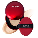 TIRTIR Mask Fit Red Cushion Foundation | Full coverage, Weightless, Skin fit, Satin Glow Finish, Korean Makeup, beauty, Tattoo cover up, Buildable (#21C Cool Ivory, 0.63 Fl Oz)