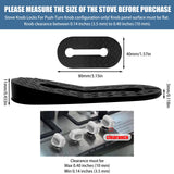 Silicone Stove Knob Safety Locks Gas Stove Knob Covers - Child Proof Oven Knob Locks (6 Pack)