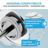 Bächlein Universal Badewannenstöpsel - Abfluss-Stopfen [PVD Gold] - inkl. Ersatzdichtung