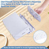 DUTYWORKS Paper Towel Dispenser Countertop, Large Capacity 200 Sheets, Non-Slip Base, Paper Towel Dispenser Compatible with Multifold, Z-Fold Towels, Ideal for Bathroom, Kitchen & Commercial Use