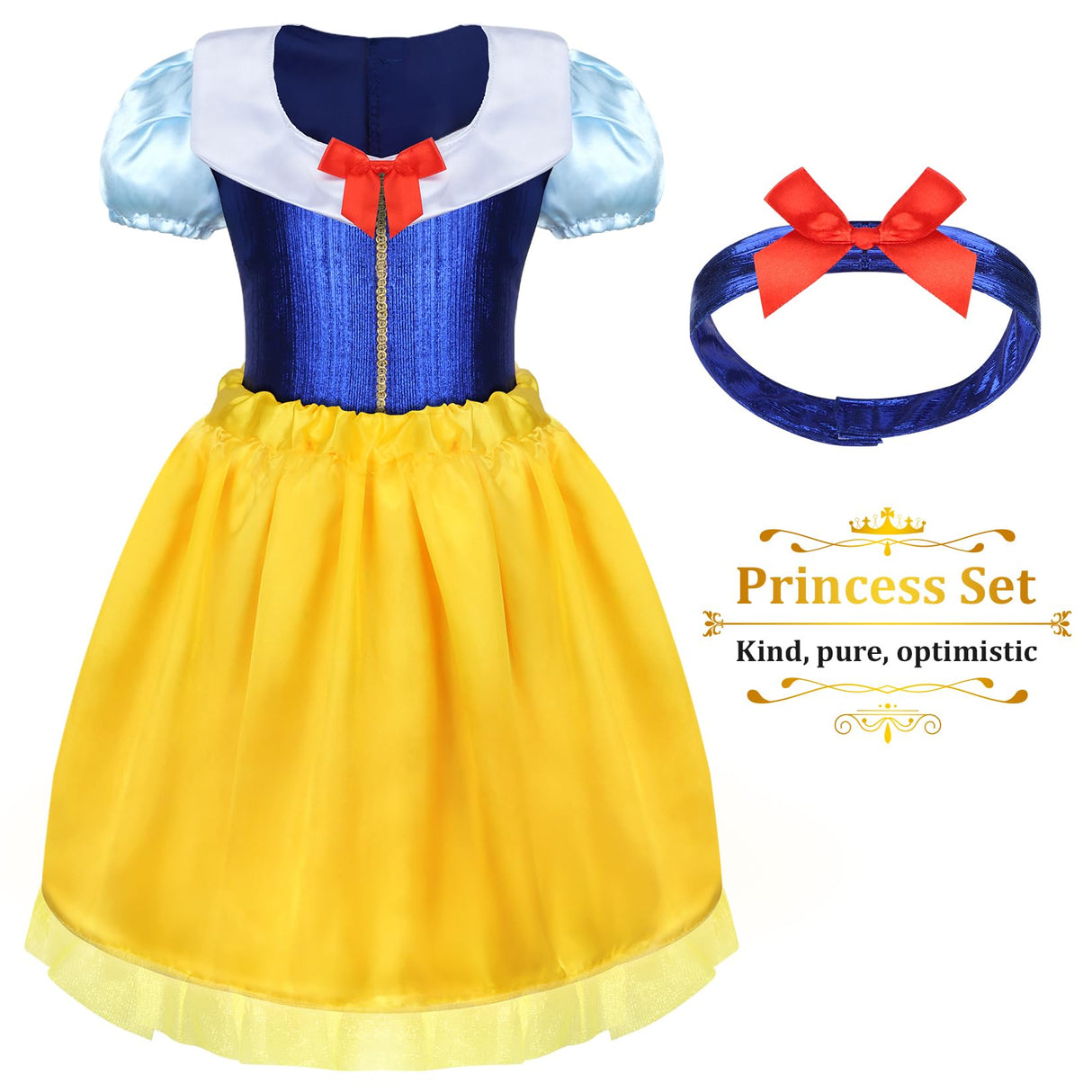LIMIROLER 18 Pcs Princess Dress Up Clothes for Little Girl Role Play Costume Gift Set, Princess Dress Up Toys for Toddler Girls, Birthday Christmas Party Gifts for Girls Aged 3-6 Years Old