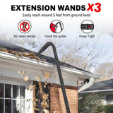 Sealegend Gutter Cleaning Tools for 2-1/2 in. Wet/Dry Vacuum Cleaner, Shop Vacuum Hose Attachments for Cleaning or Blowing Debris from Gutters, 2-1/2 in. Upgrade Lockout Design Shop Vac Accessories