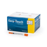 Easy Touch U-100 Insulin Syringes with Needle 31G 1ml 5/16" 100 Count