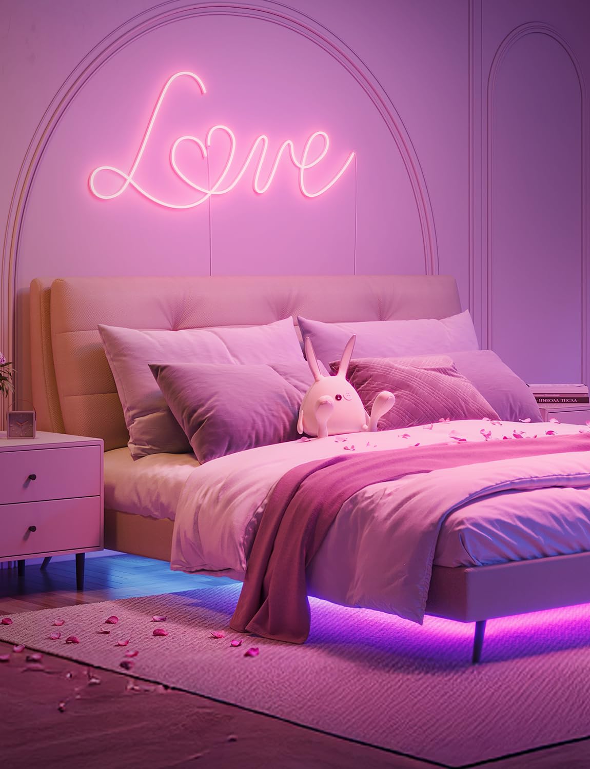 Govee RGBIC Neon Lights, LED Smart Neon Rope Light 2 Works with Matter, Alexa, Google Assistant, Custom DIY Neon Strip Lights for Bedroom and Wall Decor, Softer Material, 9.8ft, White