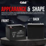 YTX12-BS Battery 12V 10AH 180 CCA - High Performance AGM SLA Power Sport Battery by Casil
