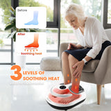 Wedpun Foot Massager with Heat Shiatsu Foot Massager with Remote Deep Relief for Tired Muscles Electric Feet Massage Machine for Home and Office Gifts for Mom Dad White