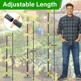Weed Scraper Tool for Driveway Cracks, Long Handle Floor Scraper for Removing Weeds, Moss & Dirt, Heavy Duty Rustproof Metal Blade, Stand-Up Weeder for Sidewalk, Patio & Lawn Edging