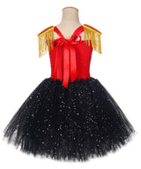 Tutu Dreams Christmas Circus Costume for Girls Kids America Drum Majorette Dress with Ringmaster Hat Carnival Pageant