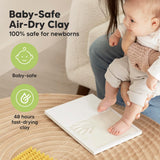 Baby Hand and Footprint Kit Quick Dry Clay Baby Footprints (Alpine White)