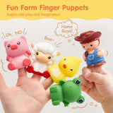 Toddler Learning Toys for 2 3 Year Old Boy Girl - Counting Matching & Sorting Activity Montessori Train Set with Farm Animals, Finger Puppets, Keys to Lock and Unlock Barns, Christmas Birthday Gift