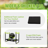 10.9in Wide Foldable Garden Kneeler and Seat, Heavy Duty with Thick Pad
