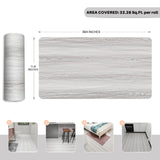 auxua Wood Grain Peel and Stick Floor Tiles – 11.8” Width, Full Roll Length of 394" – Versatile Design for Any Space, Light Color Self Adhesive Vinyl Flooring, Waterproof and Non-Slip Features
