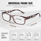 Gaoye Professional Reading Glasses for All Day - Computer Readers with Blue Light Protection - Value Pack