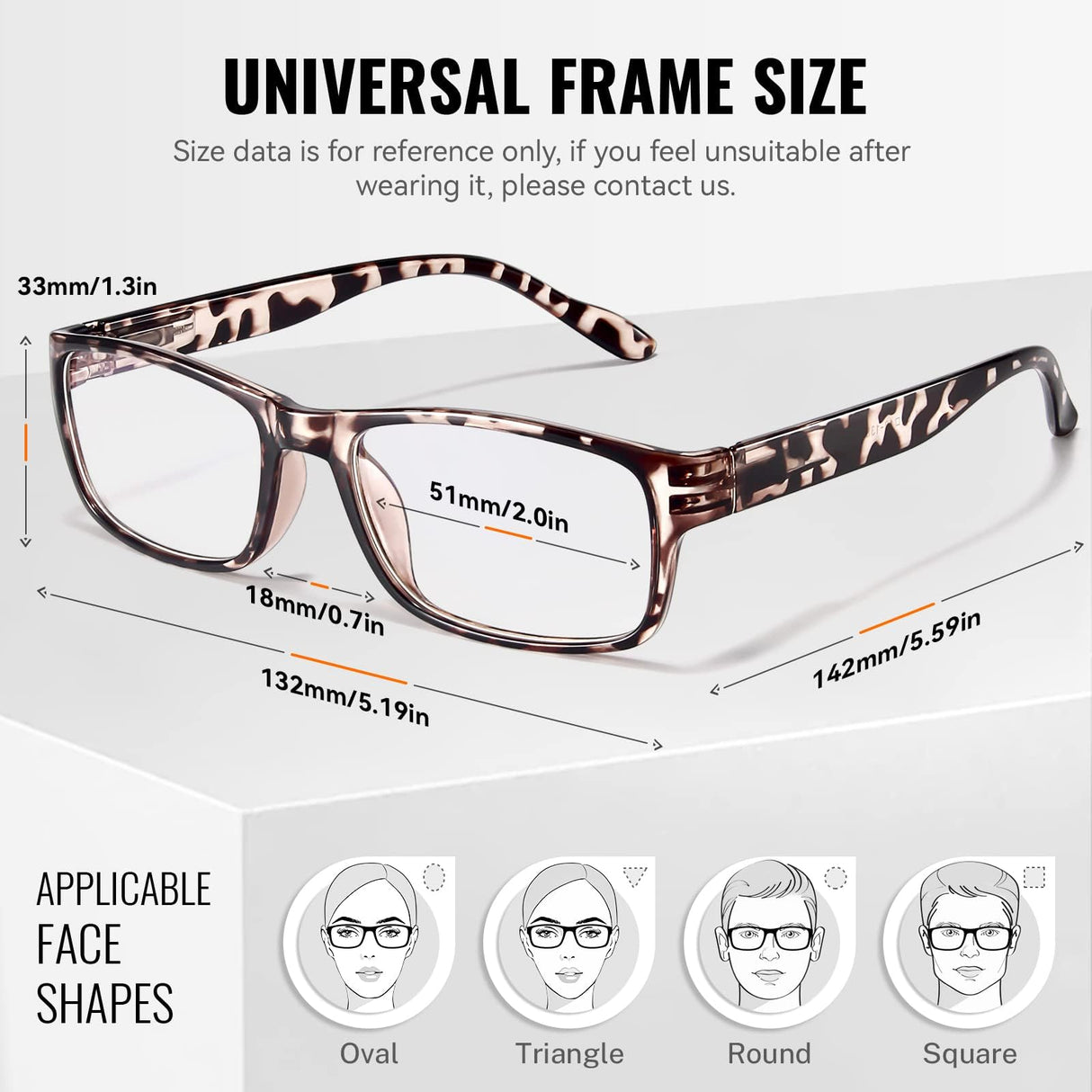 Gaoye Professional Reading Glasses for All Day - Computer Readers with Blue Light Protection - Value Pack