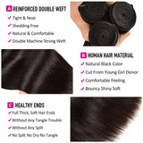 10A Straight Bundles Human Hair 20 22 24 Inch Unprocessed Brazilian Virgin Hair Bundles Straight Hair 3 Bundles Weave Bundles Human Hair Extension