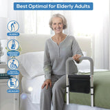 MPINOI Bed Rails for Ederly Adults Safety, Adjustable Height Bed Assist Rails for Seniors Fall Prevent Grab Bar Fits King Queen Full Twin Bed…