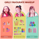 Kids Makeup Sets for Girls Toys - Washable Makeup for Kids with Mirror, Real Dressing Table with Stand, Princess Play Makeup Kit Perfect for 3 4 5 6 7 8-12 Year Old Girls Birthday & Christmas