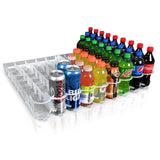 Visi-Slide 20oz Soda Beverage Dispenser - Gravity Fed Glide for Angled Shelves for Coolers, Commercial Refrigerators, Cold Vaults (Pack of 2) Drink Dispenser and Organizer for Cans, Bottles and More