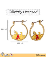 Disney Winnie-the-Pooh Hoop Earrings for Women Official License