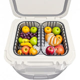 2-Pack Cooler Basket Compatible with Yeti Roadie 24 and 32, Dry Goods Wire Cooler Rack Storage Will Keep Smaller Items Dry and Stay Goods High for Roadie 24 Ice Chest Good to Hold Fruit, Utensils, etc