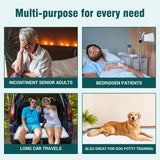 BIGGMED Tear-Resistant Disposable Bed Pads 48" x 36" 20 Count Underpads Extra Large Incontinence Bed Pads Heavy Duty Absorbency Chux Pads Pee Pads for Adult Elderly Puppy Pads for Training