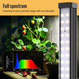 SpeePlant Vertical Grow Light, 72 LEDs Full Spectrum Light Bar, 5000K Wide Illumination Area Desk Light,1.4FT Stand Plant Lamp for Tall Houseplants, Tropical Plants, Foliage with On/Off Switch