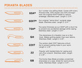 Havalon Piranta #60A Stainless Steel Replacement Blades – 12 Pack, Razor-Sharp Skinning Blades for Piranta-Style Knives