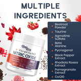 Nitric Oxide Supplement for Men - Extra Strength Nitric Oxide Booster Powder for Heart, Circulation, Blood Flow, Energy, Endurance - 10g Per Serving, 30 Servings
