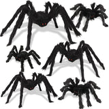 Boogem Halloween Spider Decorations 6 Pack: Giant Spider Outdoor Decoration