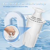 Water Filter Replacement Compatible with Brita Water Pitchers and Dispensers, by DESENRUIS for Classic 35557, OB03, Mavea 107007, Reduce Chlorine and Bad Taste, BPA free, Pack of 6