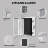 Namunanee Outdoor Electrical Junction Box, ABS Water Resistant Enclosure with Internal Mounting Panel & Hinged Cover (13" H* 9.2" L* 5.6" W)