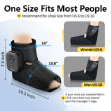 Comfytemp Portable Foot Massager with Heat, Father's Day Gifts for Dad Him Men, FSA HSA Eligible Foot Compression Massager for Plantar Fasciitis, Rechargeable Ankle Massage (1 Pack, Fits Size 6 to 10)