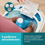 HoMedics Shower Bliss Foot Spa, Shower Massage Water Jets, Pedicure Center with 3 Attachments, Toe-Touch Control, FB-625H