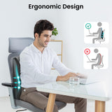 Snailax Back Massager for Back Pain Deep Tissue, Shiatsu Lower Back Neck Massager with Heat, 3D Kneading Massage Pillow for Neck Shoulder Legs, Gifts for Mom, Dad, Women