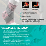 INDEEMAX Ankle Brace for Women & Men, Ankle Compression Sleeve Support Copper Infused Ankle Brace for Sprained Ankle, Plantar Fasciitis Sports, Achilles Tendonitis Pain Relief, Pink Silver, S