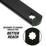 OEMTOOLS 24687 Serpentine Belt Tool Set, Includes 3/8 Drive Handle, 1/2 & 3/8 Square Drive Adapters, & 4 Shallow Sockets (13, 15, 16, & 18 mm), Release Spring Pressure & Remove Tensioner Pulley