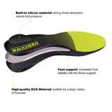 Plantar Fasciitis Feet Insoles Arch Supports Orthotics Inserts Relieve Flat Feet, High Arch, Foot Pain Lime Yellow