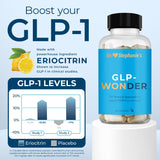 Pharmaganics Dr. Stephanie's GLP-Wonder Natural GLP-1 Boosting Supplement - Control Hunger & Appetite, Fight Cravings - Side-Effect Free Support