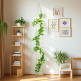 Wooden Ladder Plant Trellis for Climbing Plants – 6ft Extra Tall Indoor & Outdoor Hanging Wall Wooden Trellis Garden Plant Support, Easy to Install for Vines, Ivy, Pothos, Potted Plants
