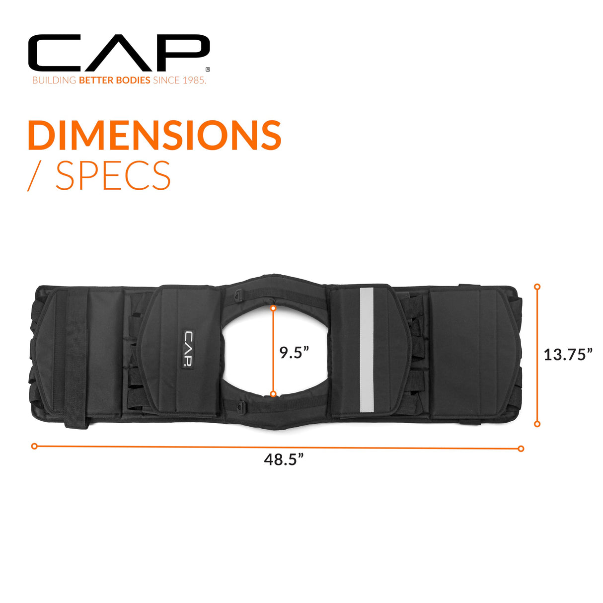 CAP Barbell Adjustable Weighted Vest, 80 lb