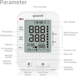 yuwell Blood Pressure Monitor for Home Use, Digital Monitors with Wide Range Arm Cuff, 99 Memories and Voice Broadcating, Batteries and AC Adapter inluded, Style 660 Series