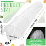 Vincreem 2 Pcs 18 x 118 inch Mesh Garden Greenhouse Tunnel Netting Protection Netting Pest Barrier Vegetable Plant Ultra Fine Mesh Cover Fruit Flowers Row Cover for Raised Beds Garden Greenhouse