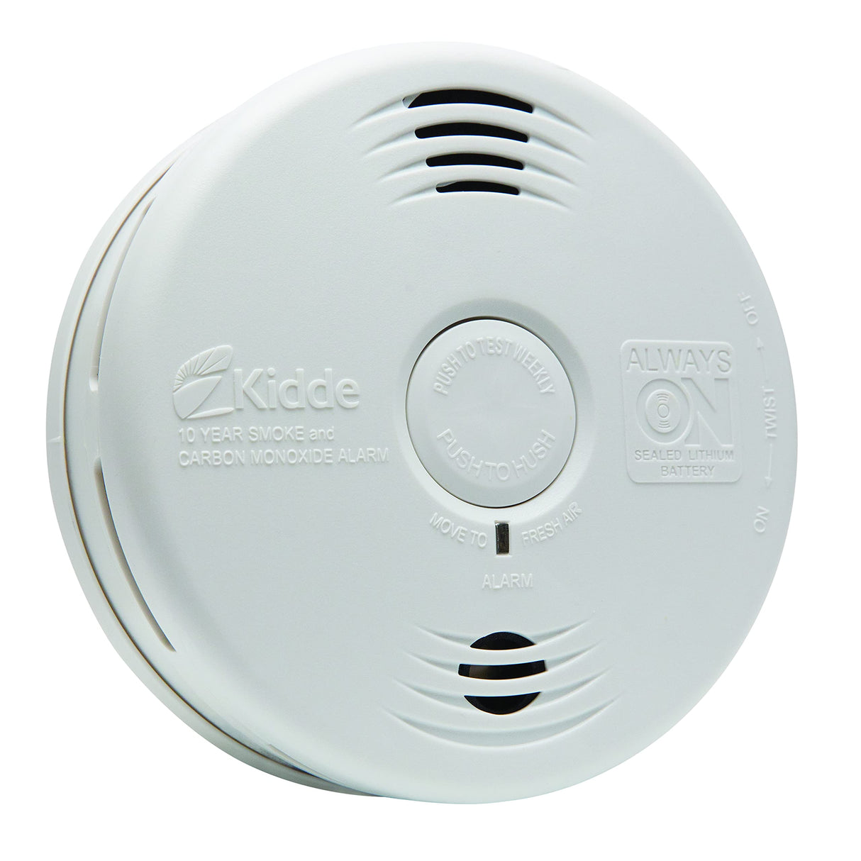 Kidde Hardwired Smoke & Carbon Monoxide Detector, AA Battery Backup, Interconnectable & Smoke & Carbon Monoxide Detector, 10-Year Battery, Voice Alerts
