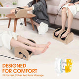 Foot and Calf Massager with Heat, Shiatsu Electric Kneading Foot Massager Machine for Plantar Fasciitis, Pain Relief, Promotes Blood Circulation, Wired Remote, Gifts for Women Men(Gold