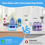 Ndoge Replacement Bottle for Swiffer® Wet Jet™ Mop, Refillable, 500 ML Leak-Proof HDPE Refillable Bottle, 17 FL OZ Solution Bottles, Empty Bottle No Cleaning Solution