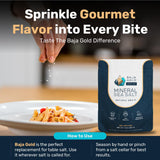 Baja Gold Mineral Sea Salt - Recommended by Gary Brecka - Organic Natural Grain Salt for Cooking & Baking | Authentic Baja Salt | Ideal for All Culinary Creations | 1 lb. Resealable Bag, 300+ Servings