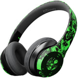 iJoy Disney Nightmare Before Christmas Glow in The Dark Bluetooth Headphones Over Ear, Wireless and Wired Foldable Headset Built-in Microphone - Tim Burton Jack Skellington & Sally - Adults Kids