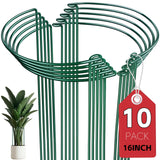 Thealyn 10 Pack Plant Support Stakes, 10" x 16" Peony Cages and Supports