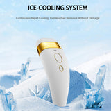 Laser Hair Removal with Ice Cooling for Women and Men 999,999 Flashes IPL Hair Remover Device 5 Adjustable Levels for Legs Underarm Arm Face Body, Corded