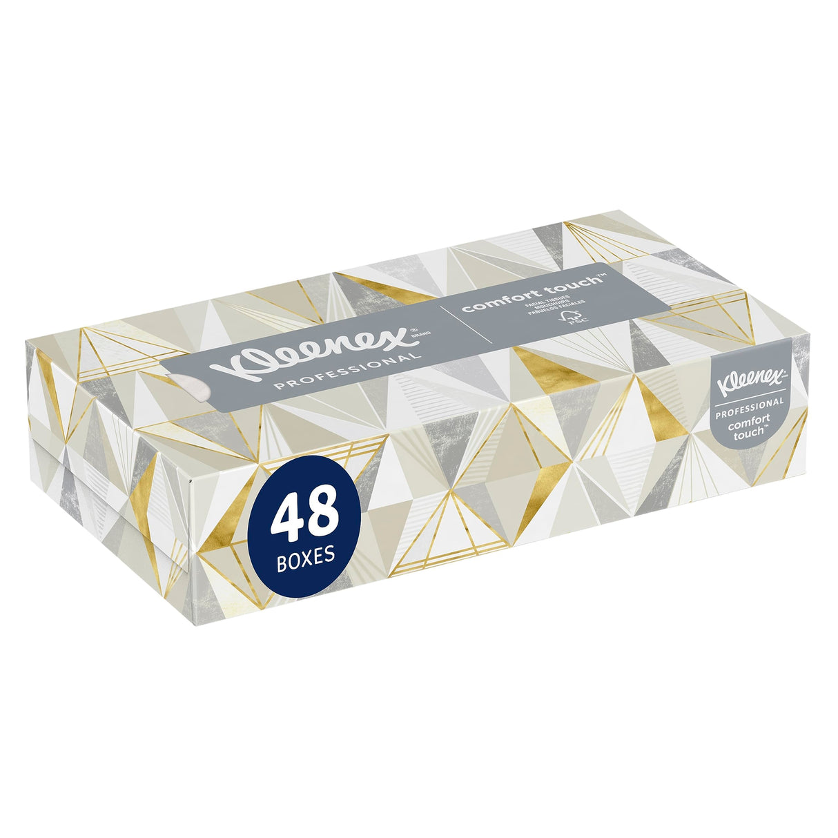 Kleenex Professional Facial Tissue, Bulk (21606), 2-Ply, White, Flat Boxed Format, Designed for Business (125 Tissues/Box, 48 Boxes, 6,000 Sheets/Case)